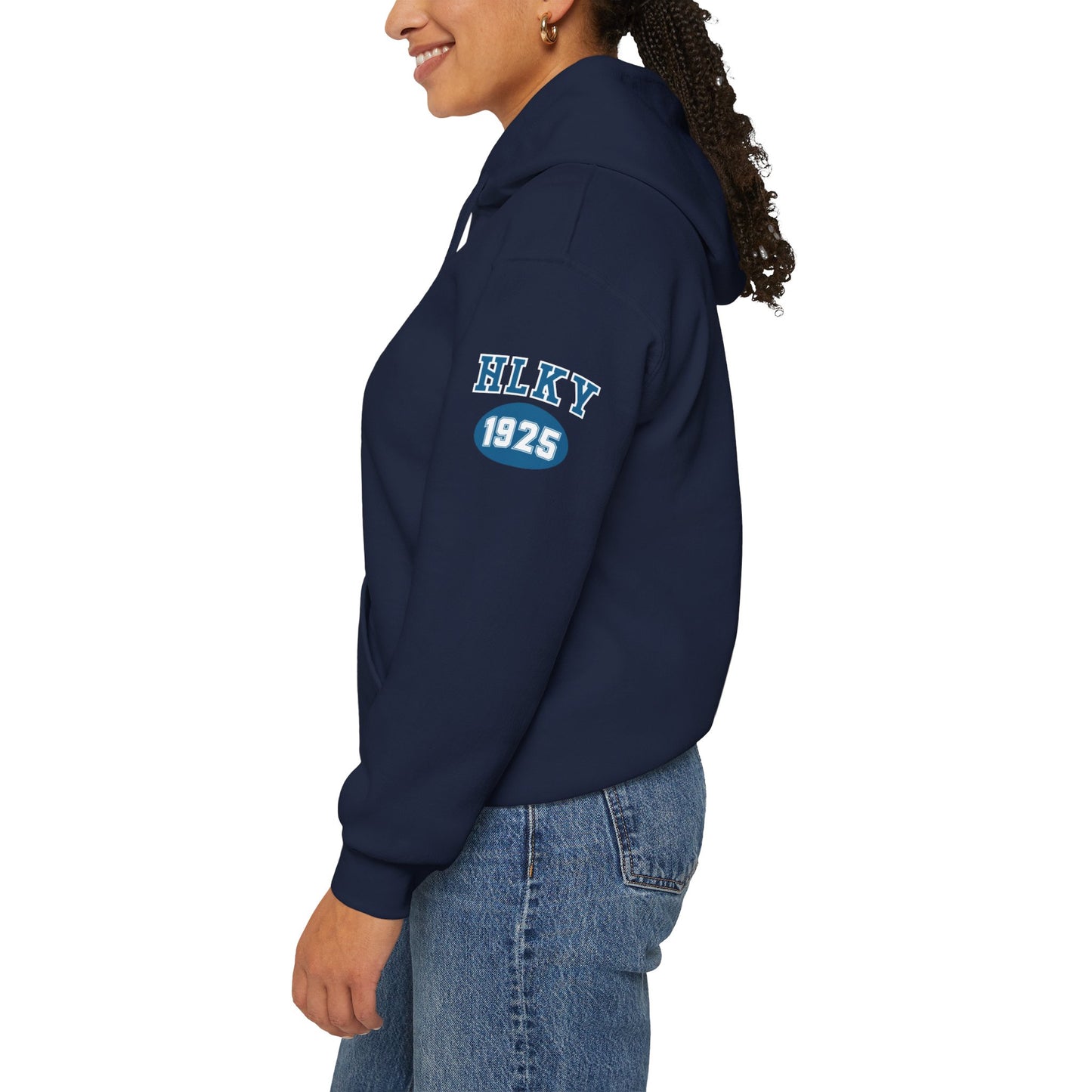 Herrington Lake Collegiate Collection Unisex Heavy Blend™ Hooded Sweatshirt w/ Printed Sleeve Accent