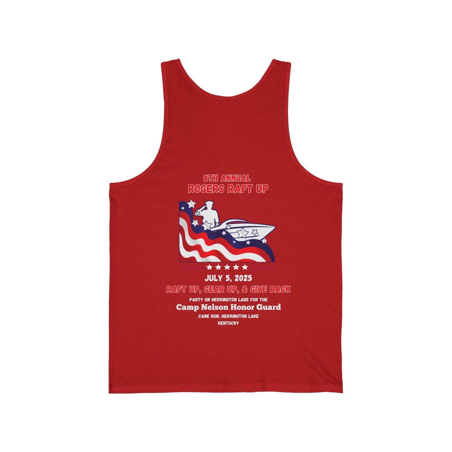 2025 Rogers Raft-Up Unisex Jersey Knit Cotton Tank