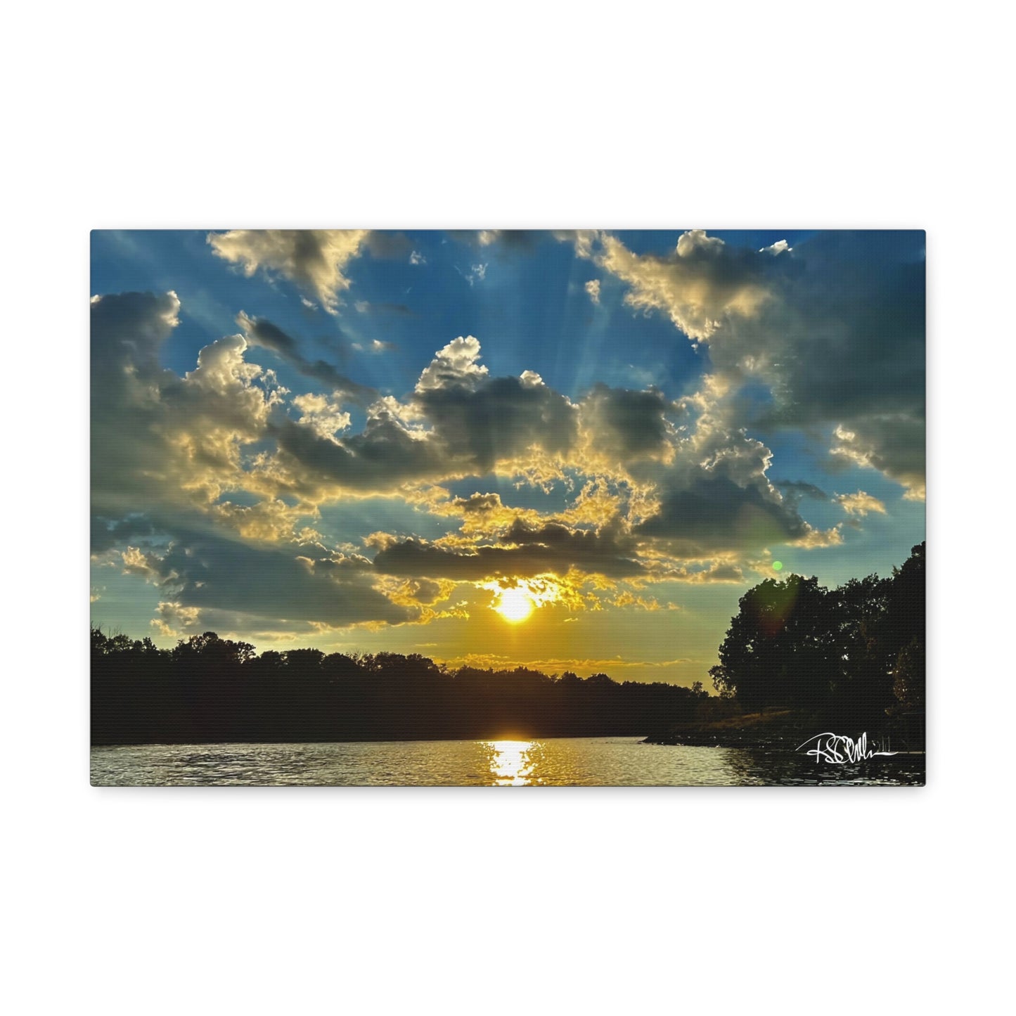 "Summer Sunset on Herrington -1" Canvas Gallery Wraps