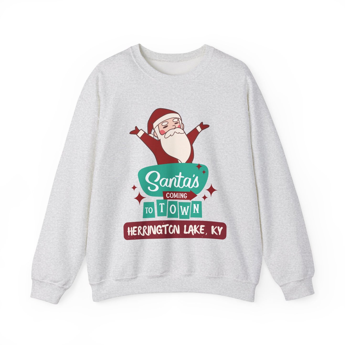 Santa is Coming to Herrington Lake Heavy Blend™ Crewneck Sweatshirt