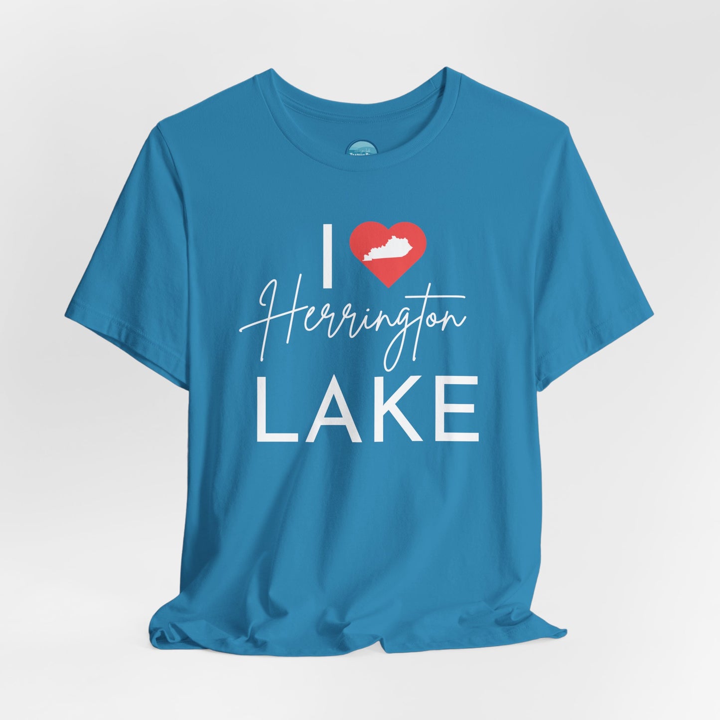 I ❤️ Herrington Lake Unisex Jersey Knit Cotton Short Sleeve Tee