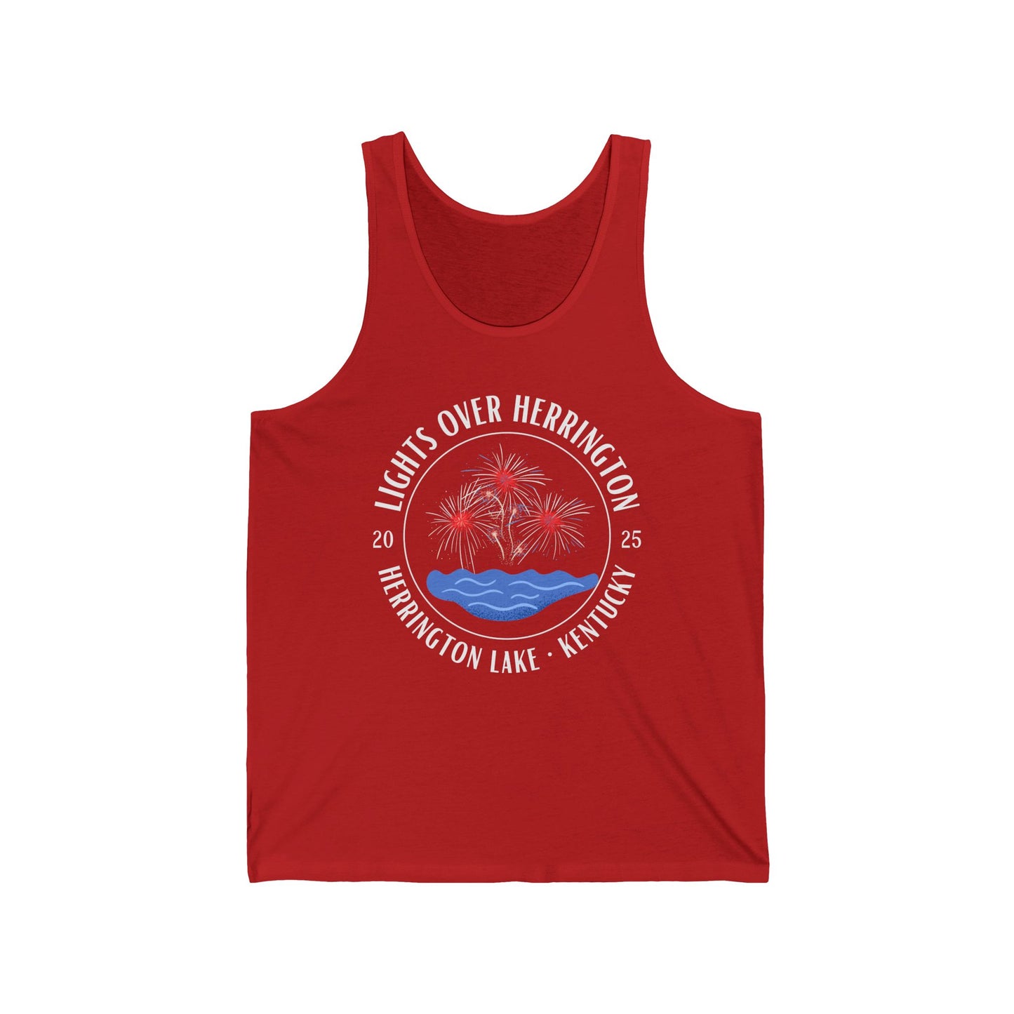 2025 Lights Over Herrington Unisex Jersey Knit Cotton Tank