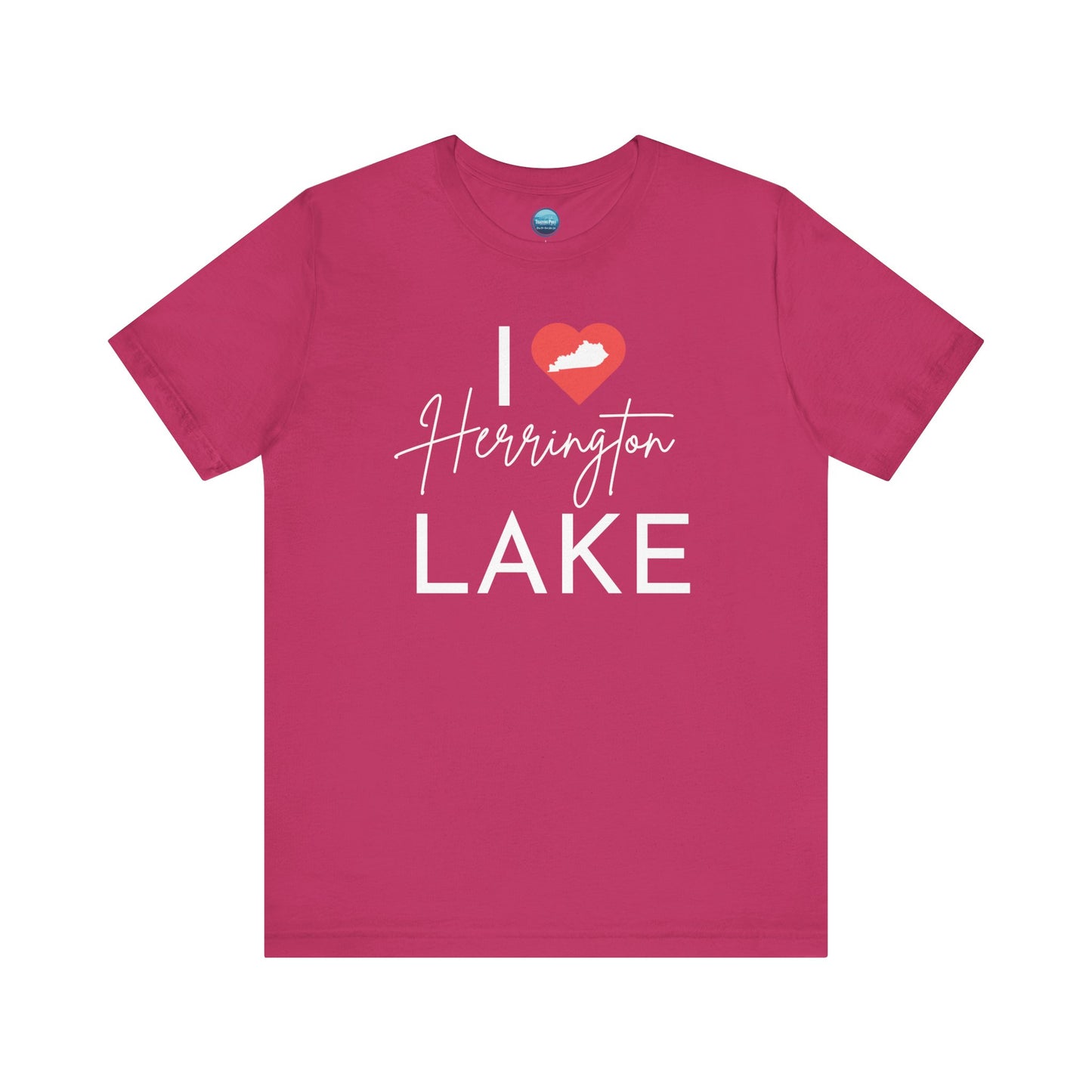 I ❤️ Herrington Lake Unisex Jersey Knit Cotton Short Sleeve Tee