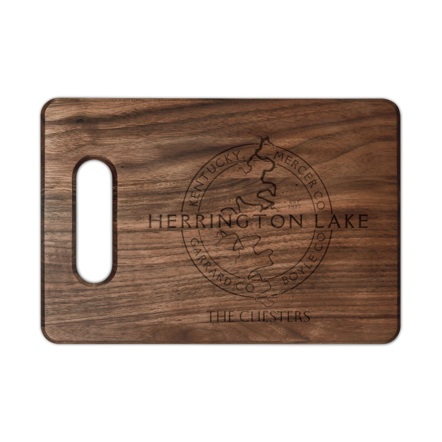 Custom Personalized Herrington Lake Classic Collection Wooden Cutting Board (Engraving - Maple & Walnut)