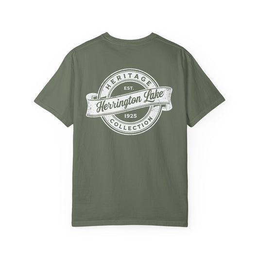 Vintage Herrington Lake Heritage Collection Premium Garment-Dyed Comfort Colors TShirt (Double-Sided Print)