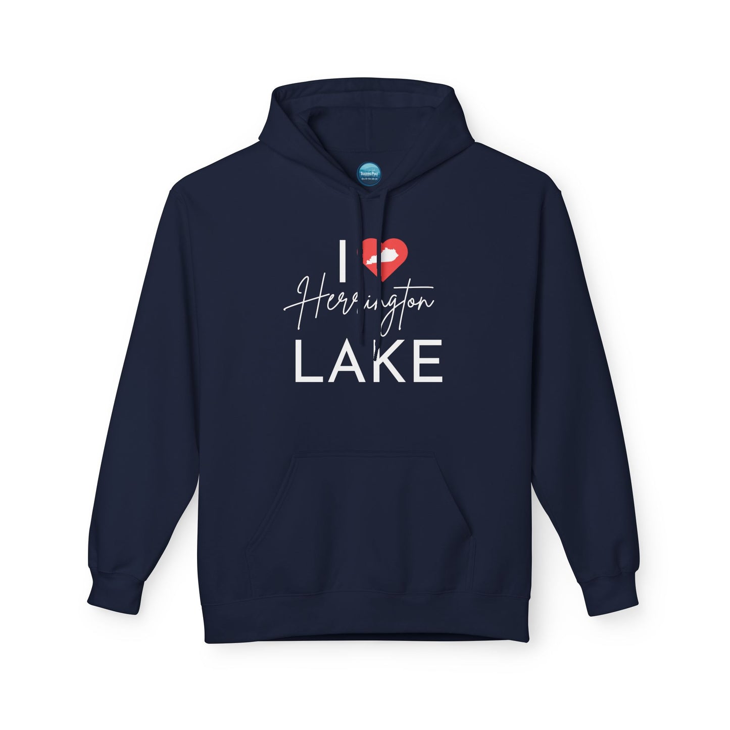 I ❤️ Herrington Lake Unisex Midweight Softstyle Cotton-Faced Fleece Hoodie