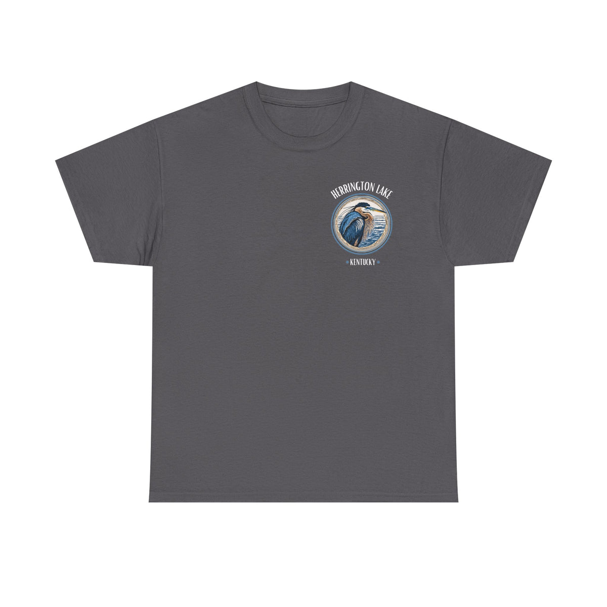 Great Blue Heron - Double-Sided Herrington Wildlife Collection Cotton Tee
