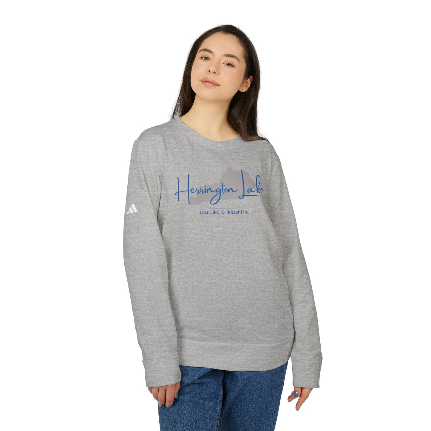 Herrington Lake Signature Collection adidas® Unisex Fleece Crewneck Sweatshirt