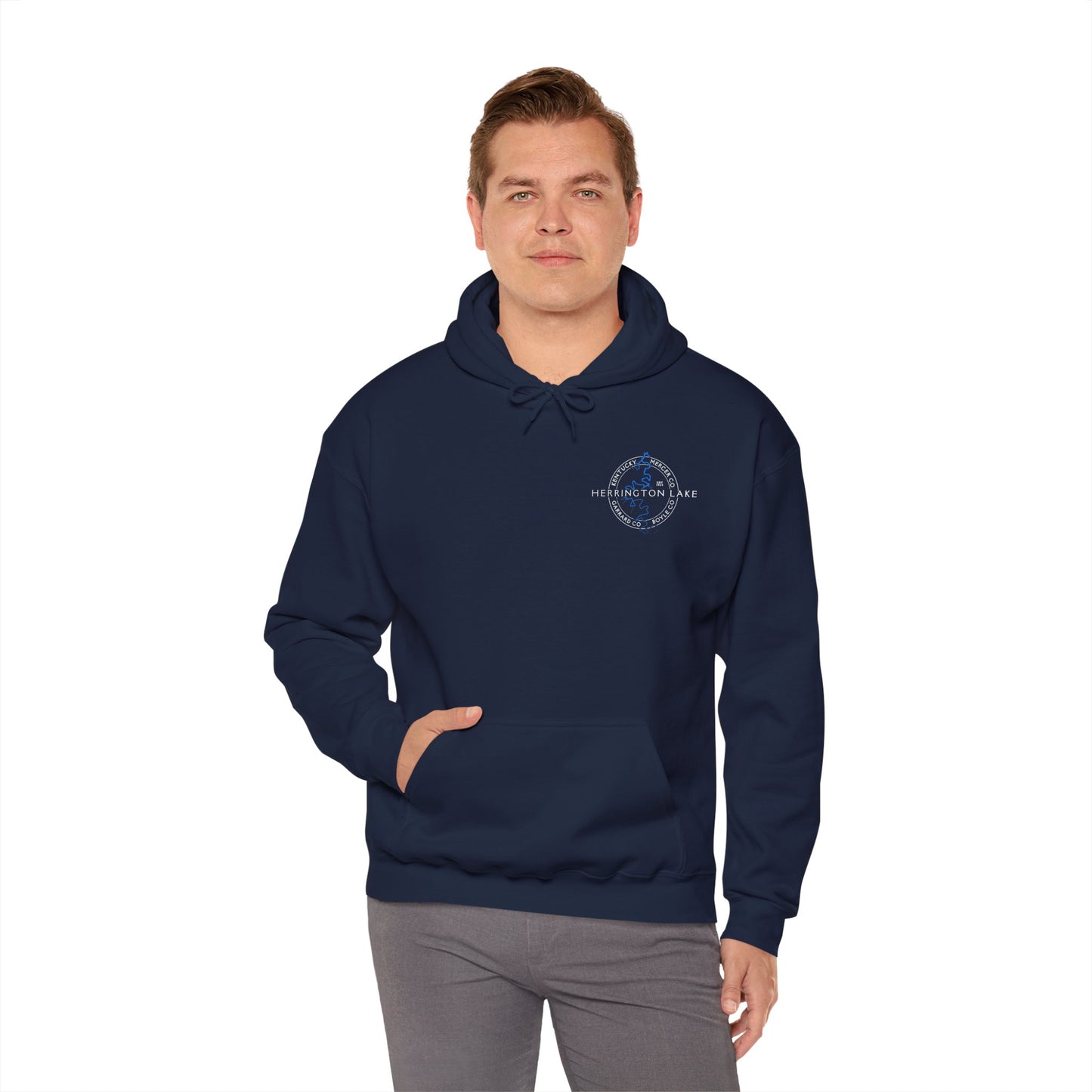 "The Classic" Herrington Lake and County Double-Sided Print Heavy Blend™ Hooded Sweatshirt