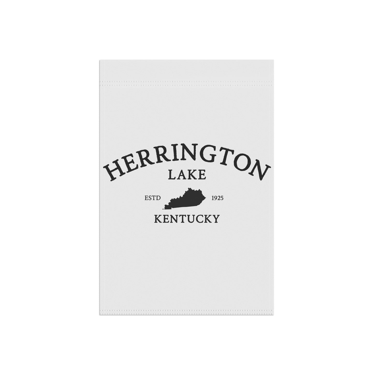 Simply Herrington House Banner and Garden Flag - Black on White