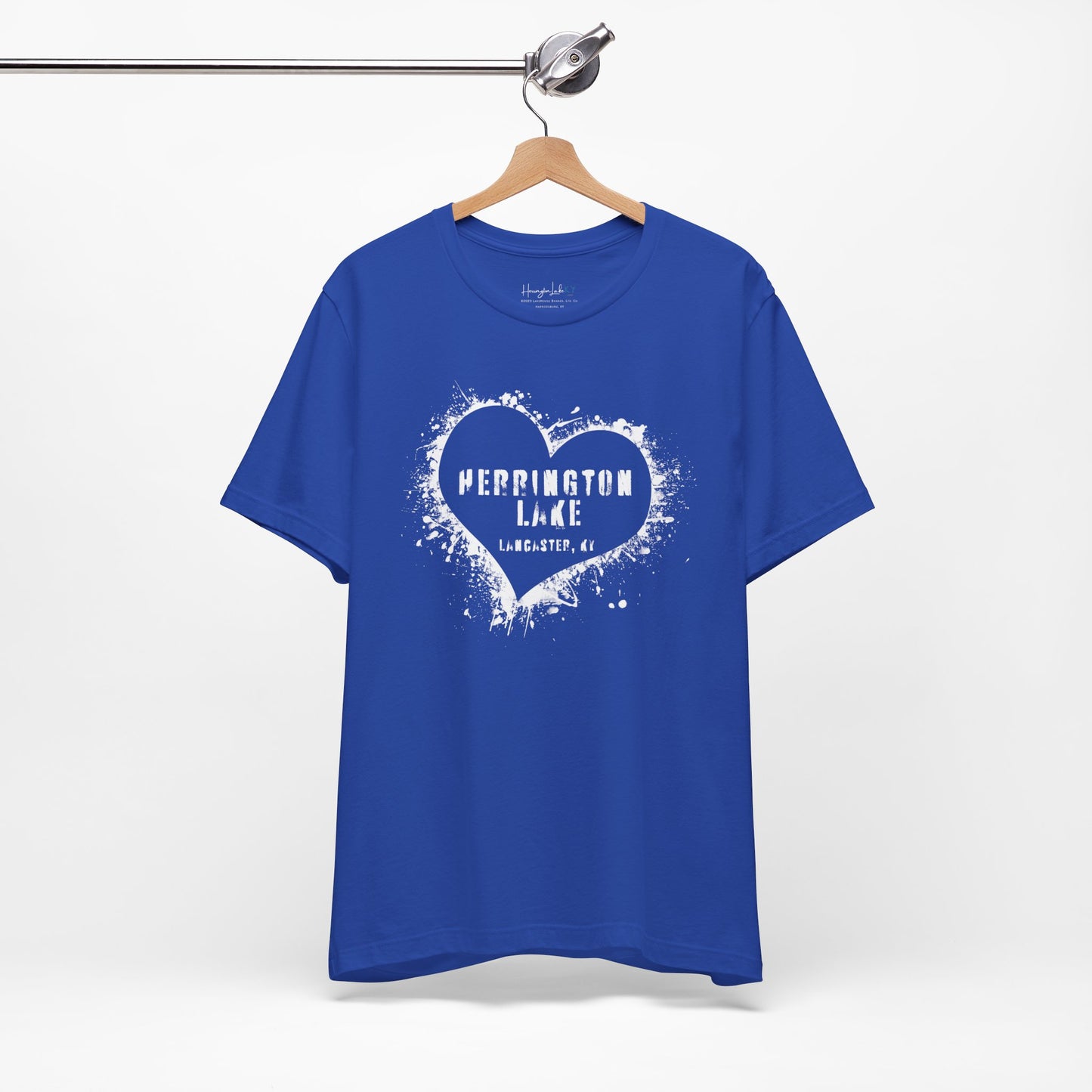 Herrington Lake Heart & Hometown Jersey Knit Cotton Tee (Lancaster, KY)