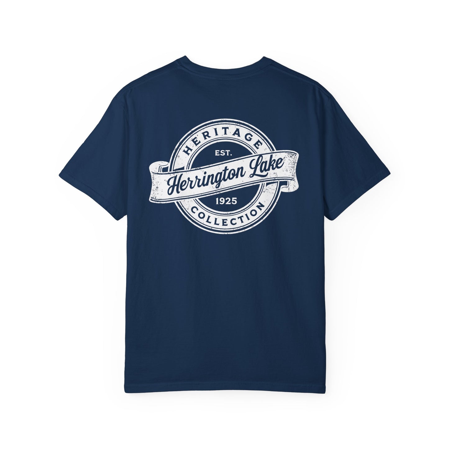 Vintage Herrington Lake Heritage Collection Premium Garment-Dyed Comfort Colors TShirt (Double-Sided Print)