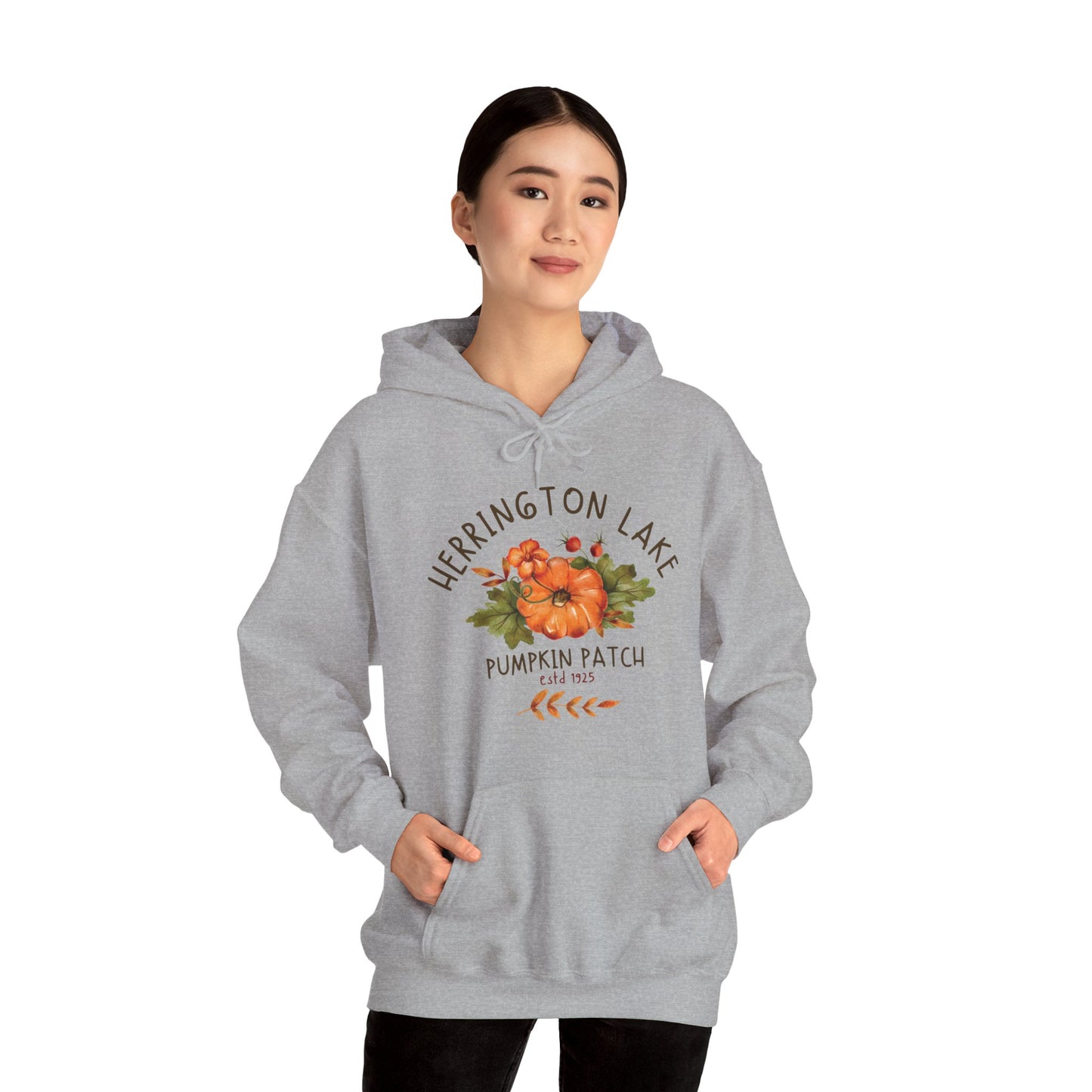 Illustrated Herrington Lake Pumpkin Patch Unisex Heavy Blend™ Hooded Sweatshirt