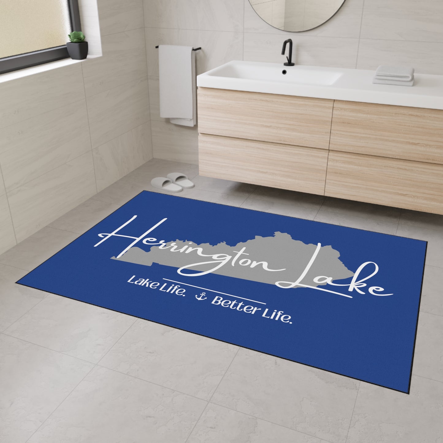 Herrington Lake Signature Collection Heavy Duty Floor Mat, Dark Blue