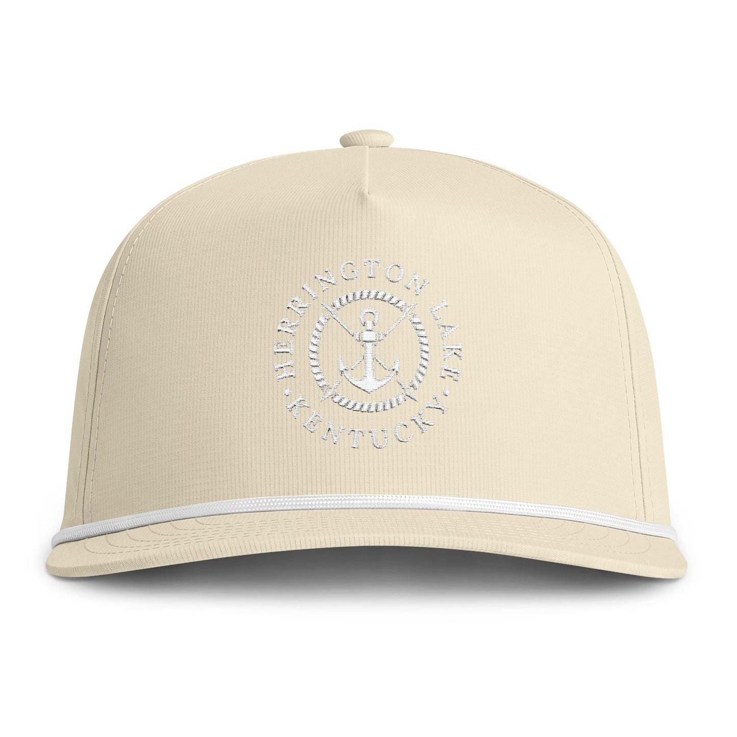 Herringotn Lake Embroidered Nautical Collection Sunwashed Rope Cap