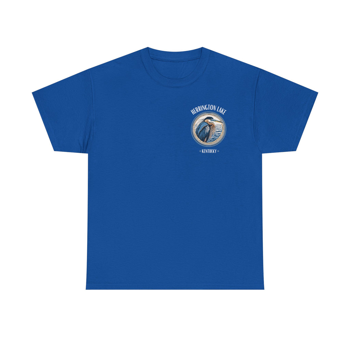 Great Blue Heron - Double-Sided Herrington Wildlife Collection Cotton Tee