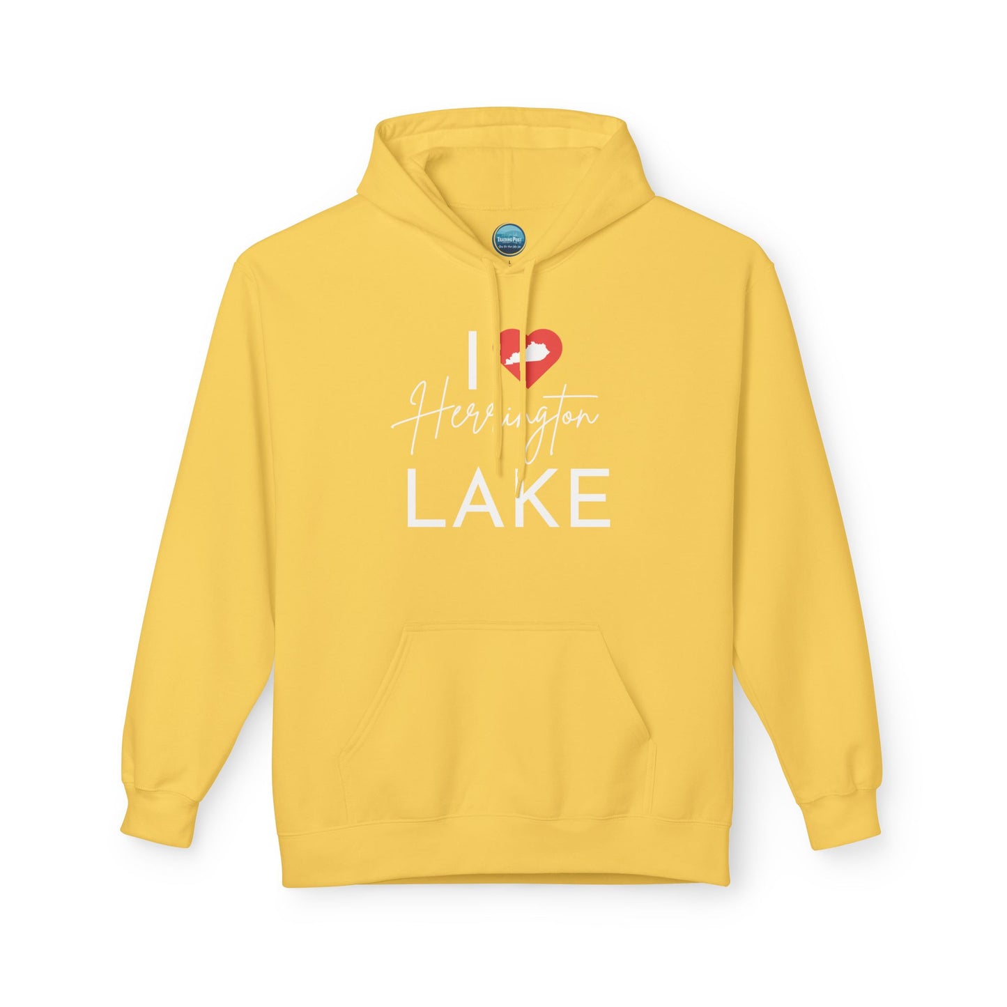 I ❤️ Herrington Lake Unisex Midweight Softstyle Cotton-Faced Fleece Hoodie