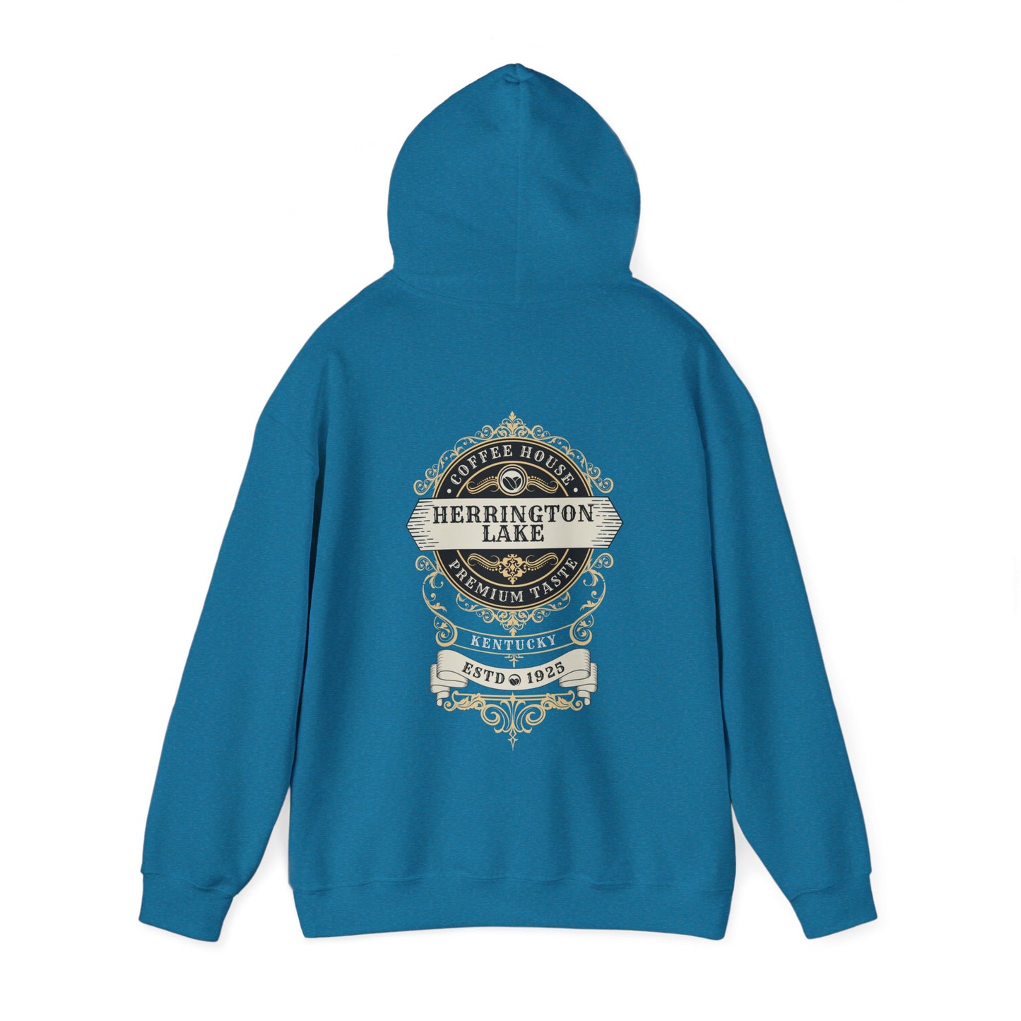 "Premium Taste" Coffee House Collection Double-Sided Print Heavy Blend™ Hooded Sweatshirt