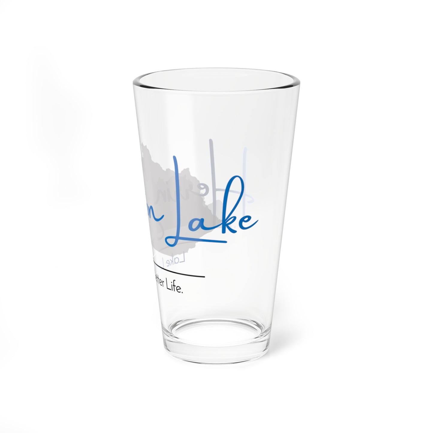 Herrington Lake Signature Collection Mixing/Pint Glass, 16oz (Blue)