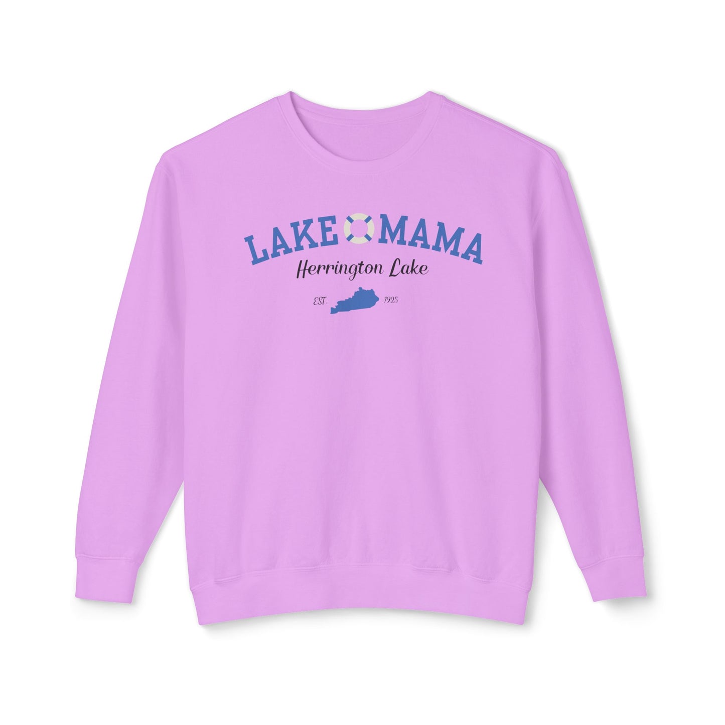 "Lake Mama" Lightweight Crewneck Sweatshirt by Comfort Colors