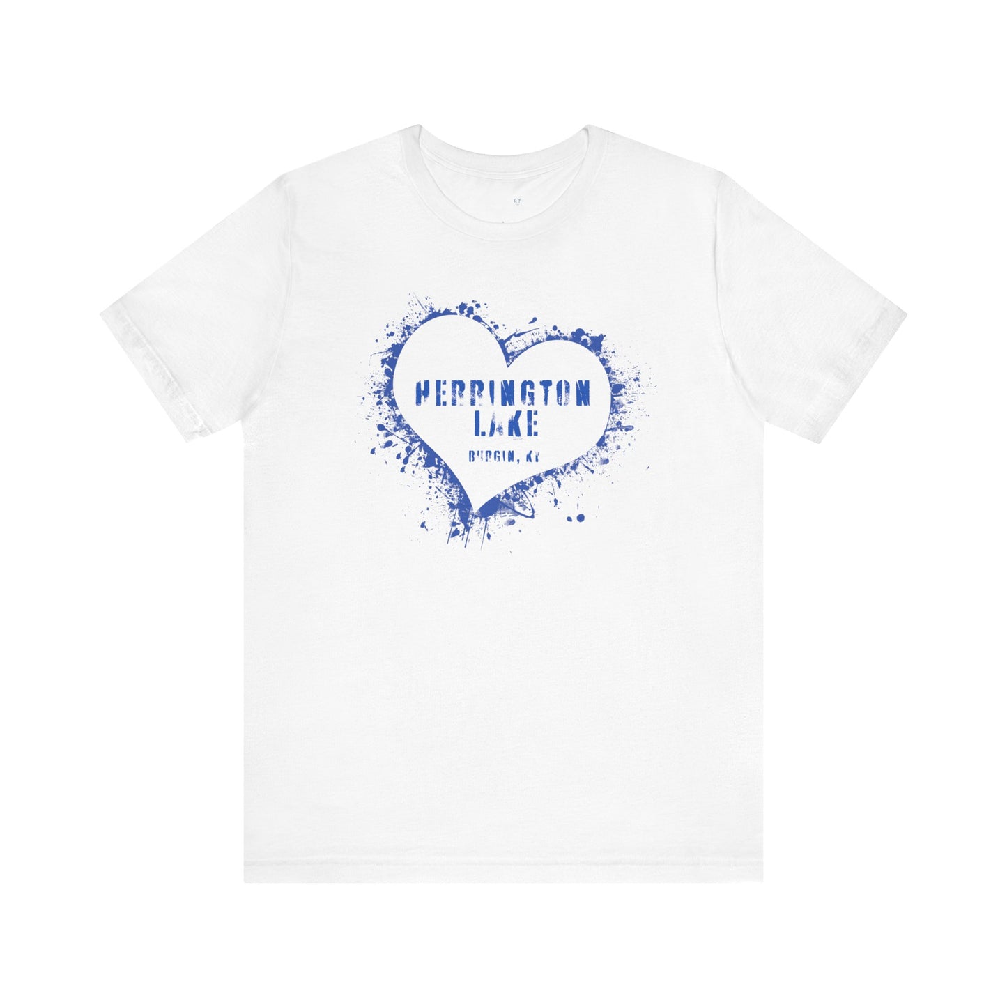 Herrington Lake Heart & Hometown Jersey Knit Cotton Tee (Burgin, KY)