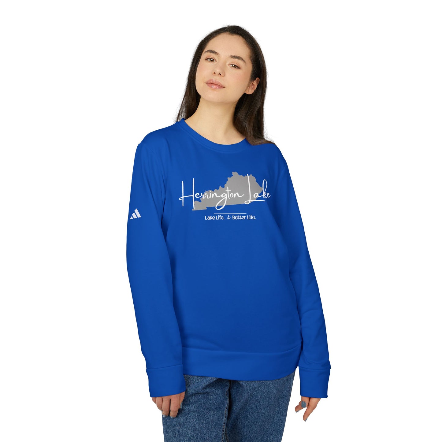 Herrington Lake Signature Collection adidas® Unisex Fleece Crewneck Sweatshirt