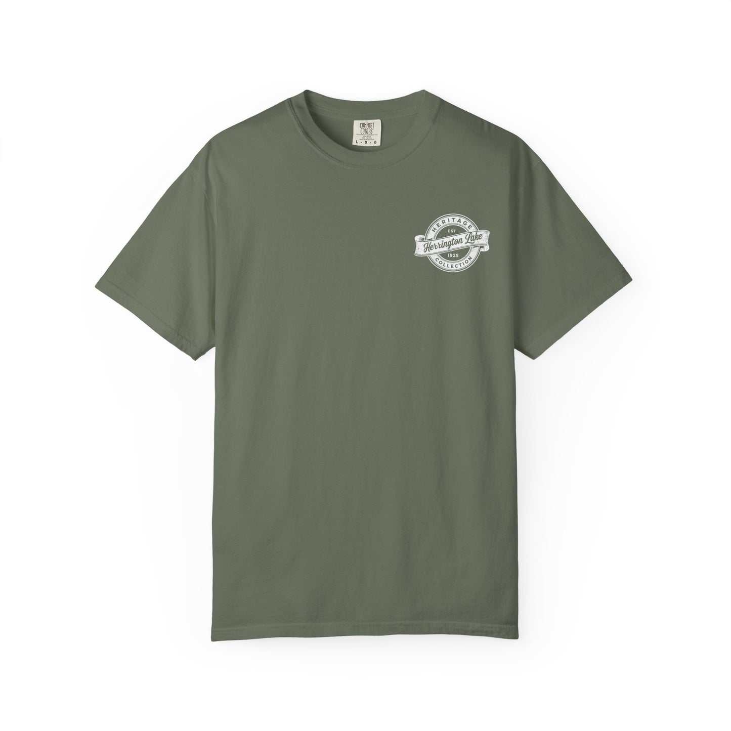 Vintage Herrington Lake Heritage Collection Premium Garment-Dyed Comfort Colors TShirt (Double-Sided Print)