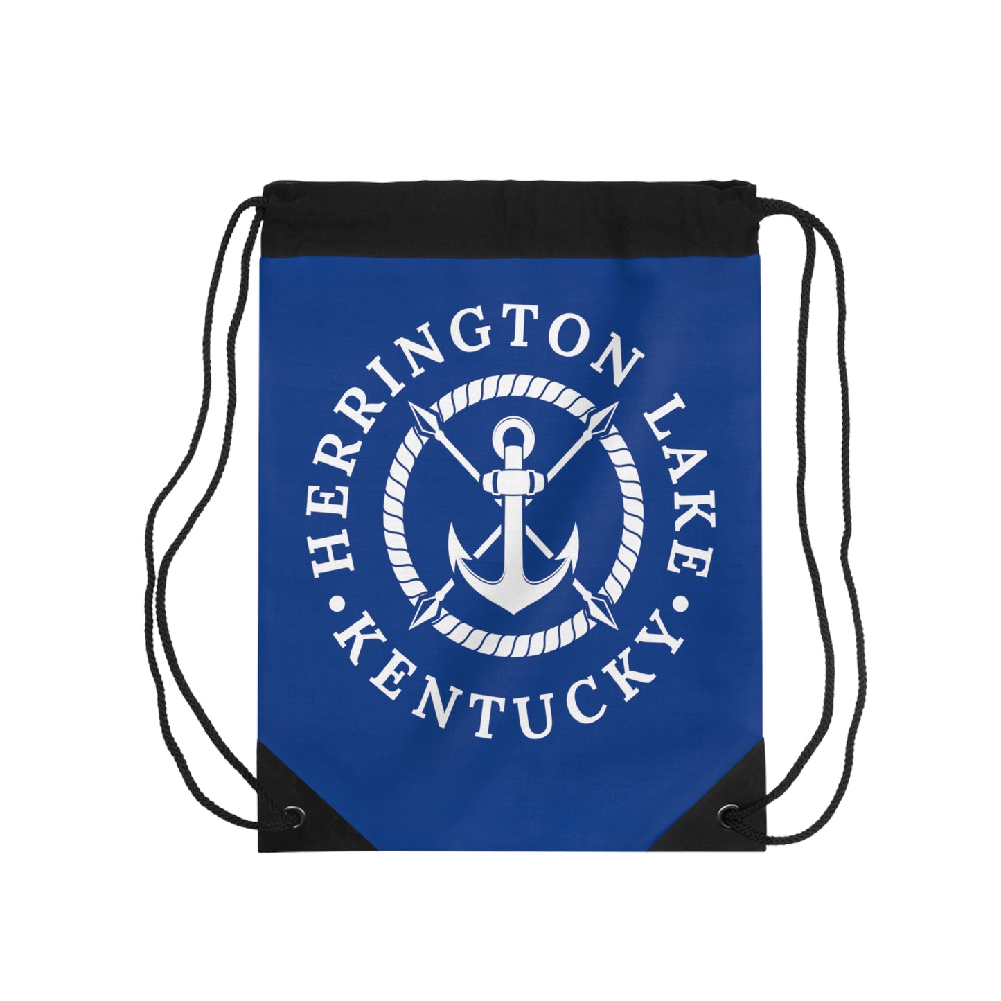 Herrington Lake Anchor Drawstring Bag (Blue)