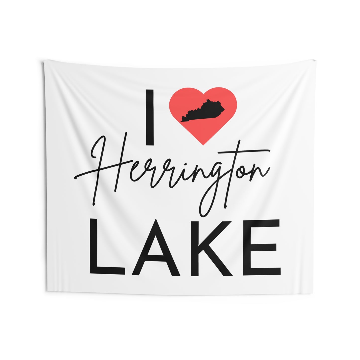 I ❤️ Herrington Lake Wall Tapestries