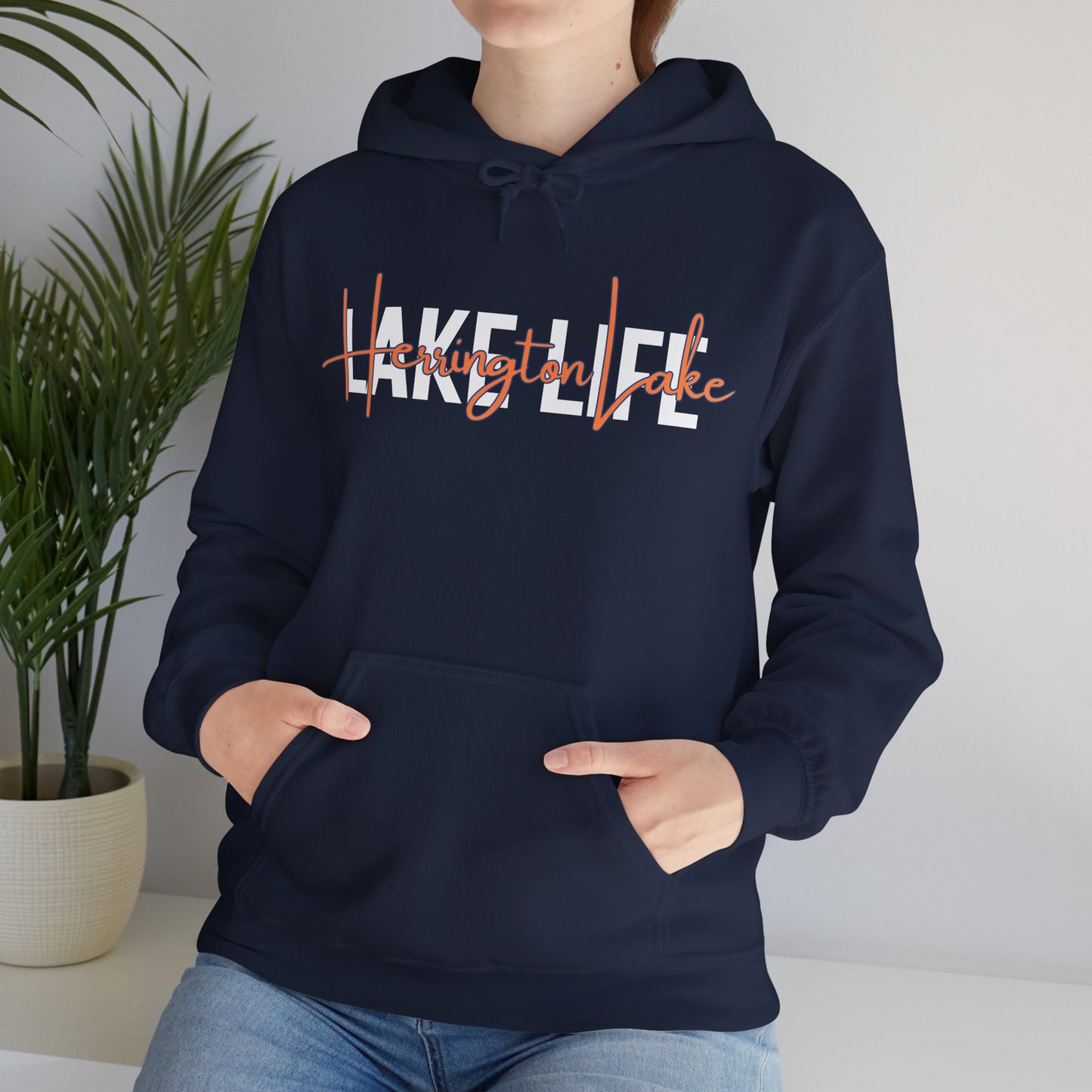 The Herrington Lake Life "Stack" Collection Unisex Heavy Blend™ Hooded Sweatshirt
