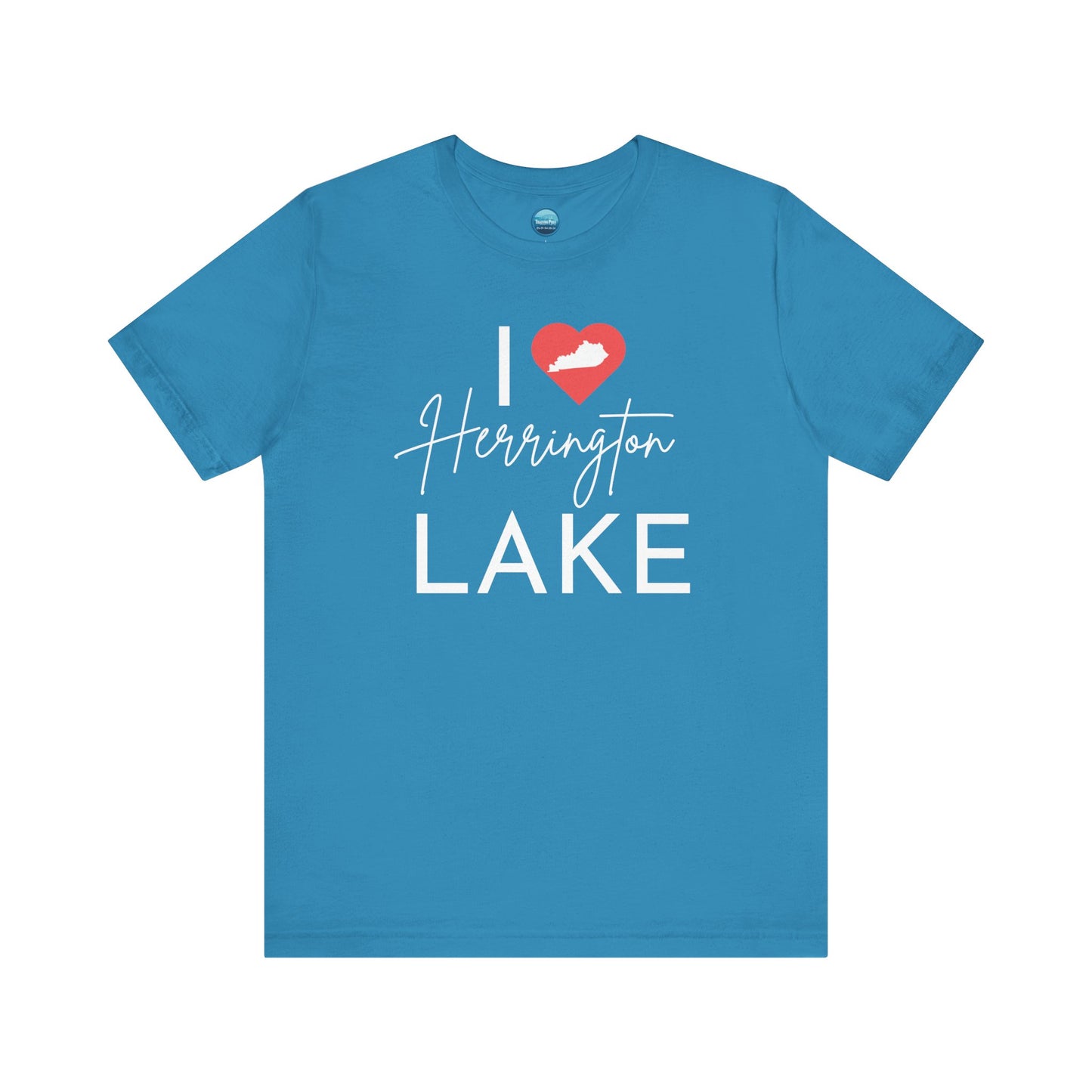 I ❤️ Herrington Lake Unisex Jersey Knit Cotton Short Sleeve Tee