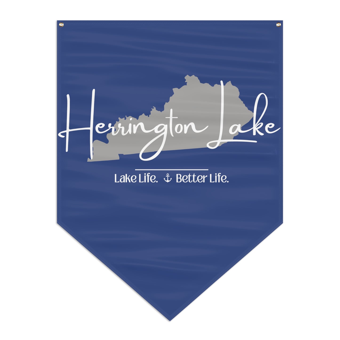 Herrington Lake Signature Collection Pennant Banner in Blue