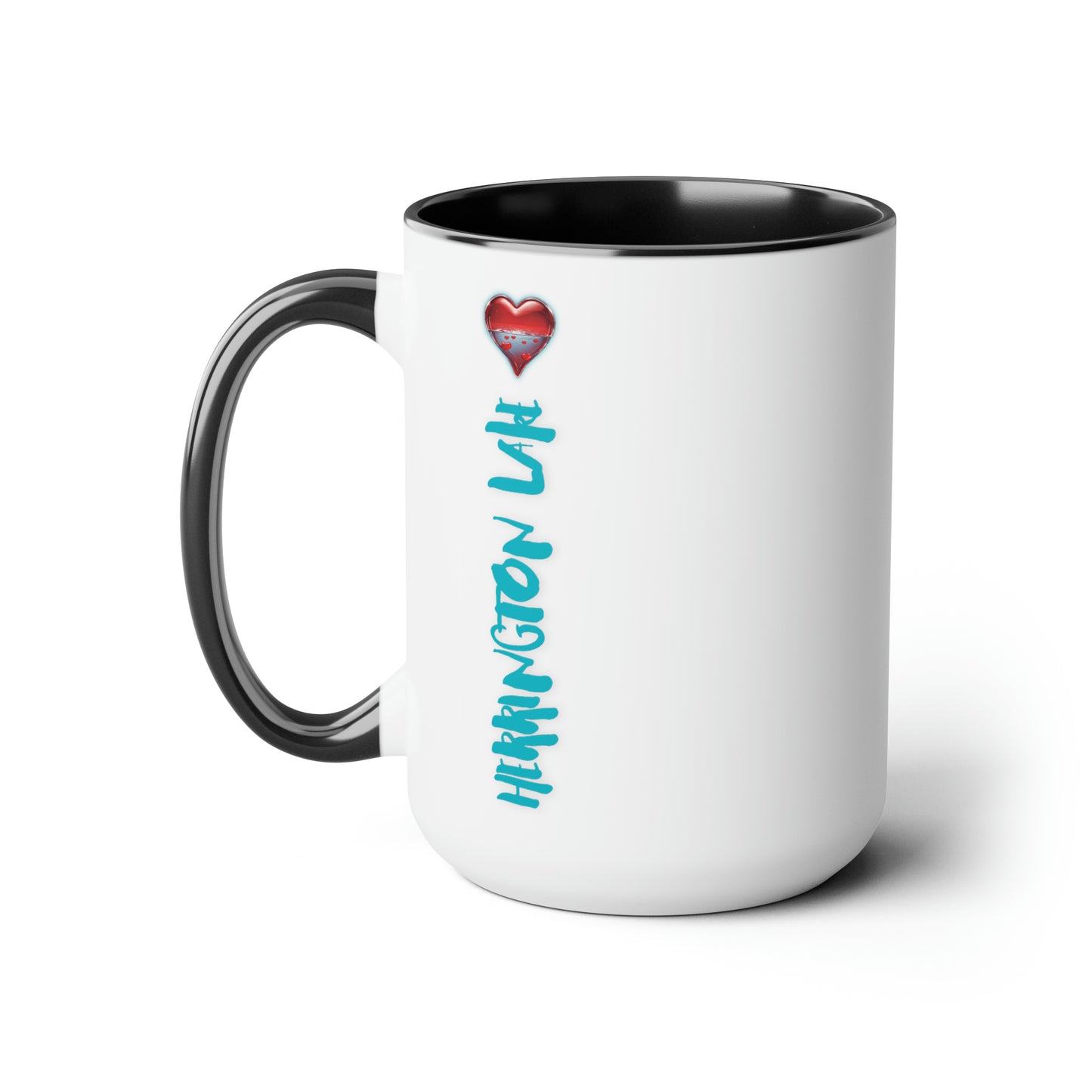 "Herrington Has My Heart" Two-Tone Biggie Coffee Mugs, 15oz