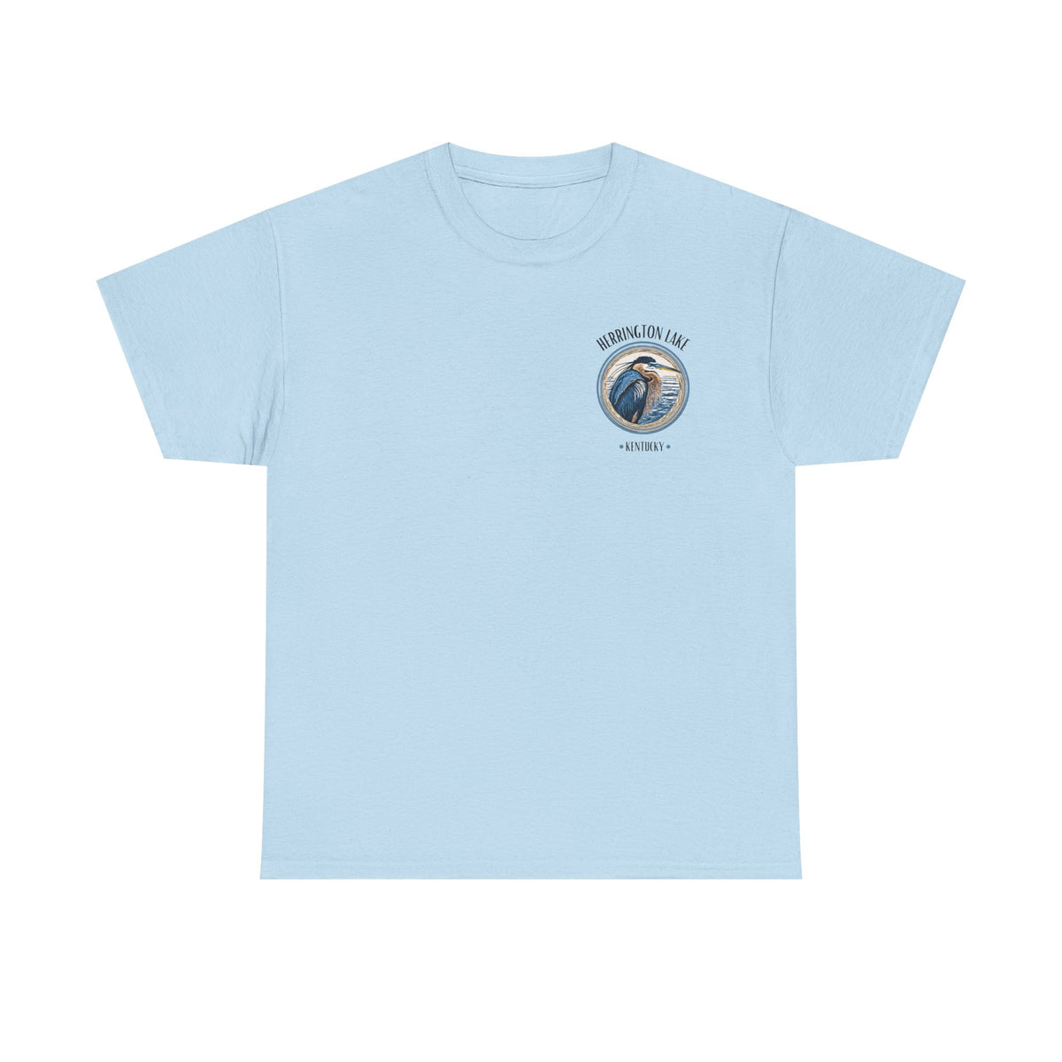 Great Blue Heron - Double-Sided Herrington Wildlife Collection Cotton Tee
