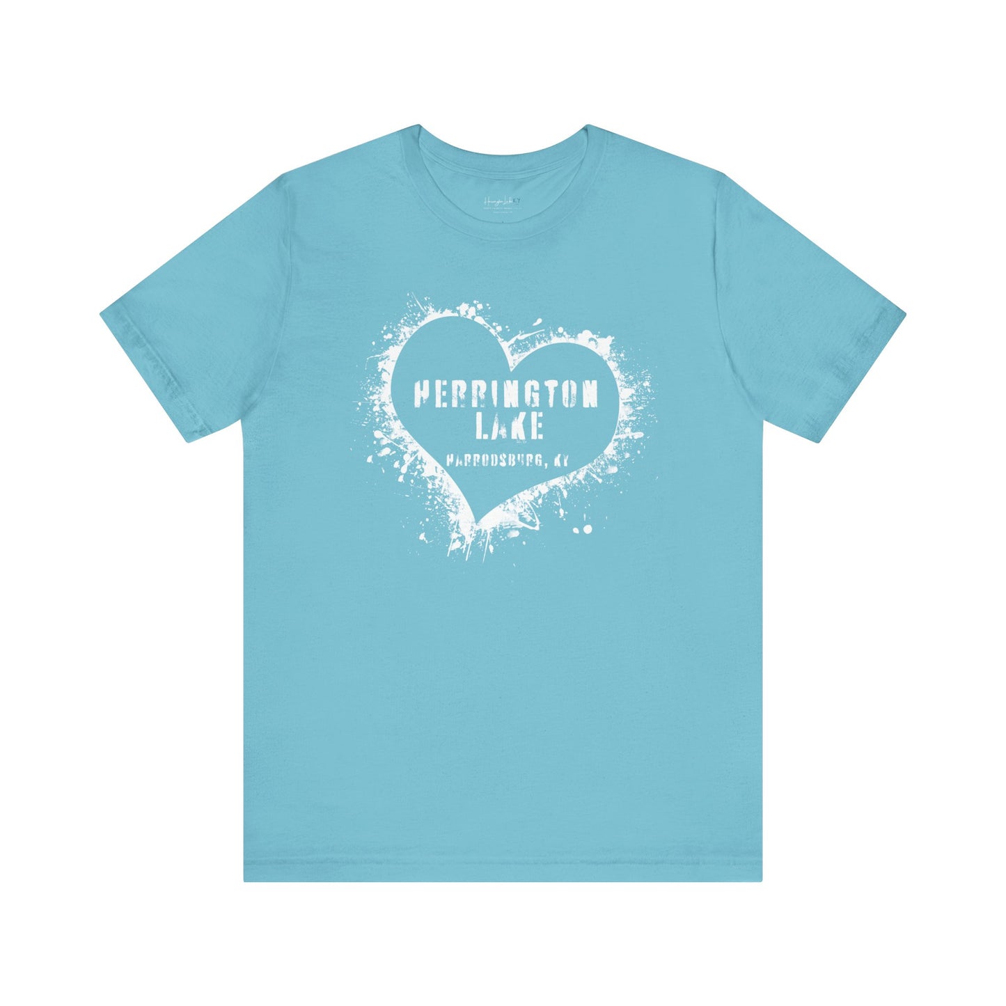 Herrington Lake Heart & Hometown Jersey Knit Cotton Tee (Harrodsburg, KY)