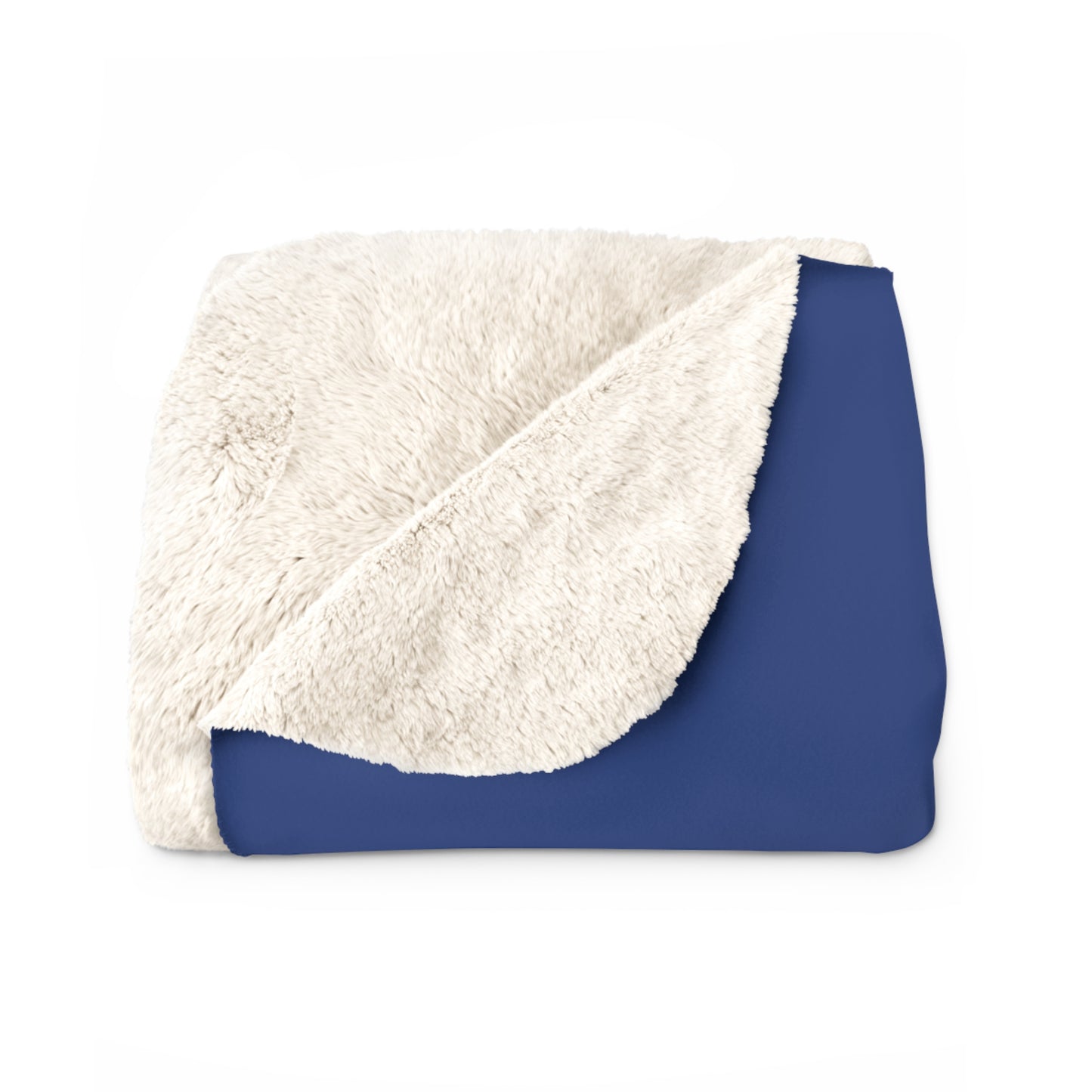 Herrington Lake White Anchor Sherpa Fleece Blanket - Blue