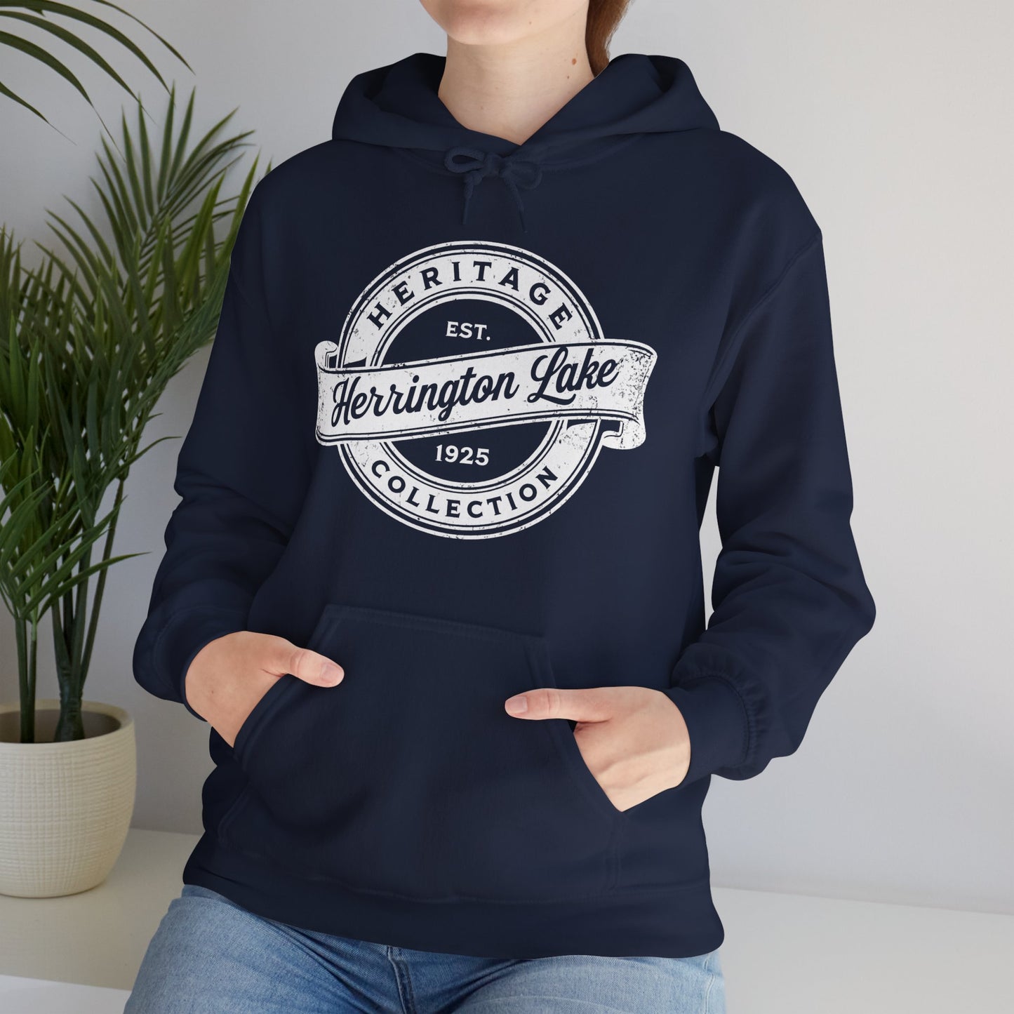 Vintage Herrington Lake Heritage Collection Unisex Heavy Blend™ Hooded Sweatshirt