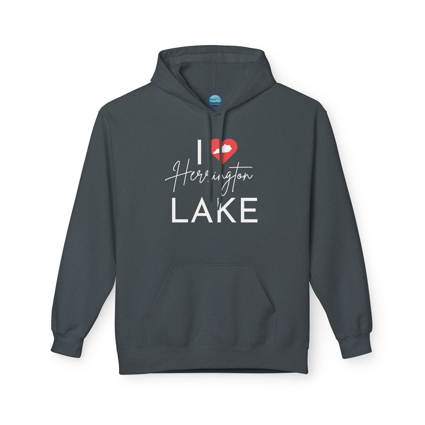 I ❤️ Herrington Lake Unisex Midweight Softstyle Cotton-Faced Fleece Hoodie