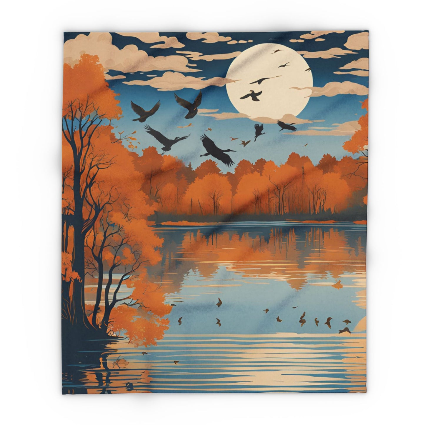 The Seasons: Herrington in Fall Arctic Fleece Blanket