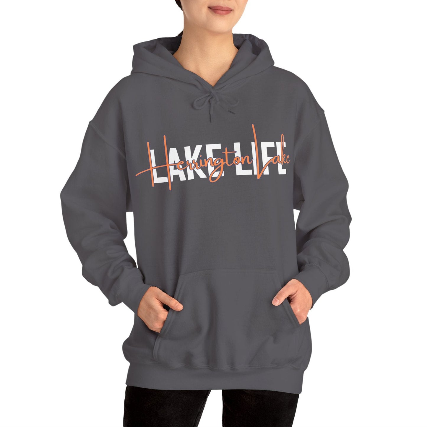 The Herrington Lake Life "Stack" Collection Unisex Heavy Blend™ Hooded Sweatshirt