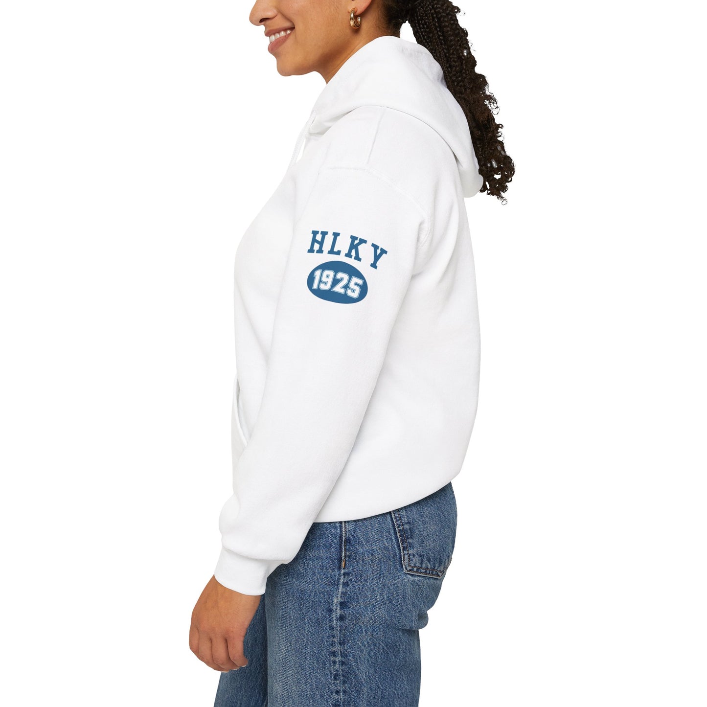 Herrington Lake Collegiate Collection Unisex Heavy Blend™ Hooded Sweatshirt w/ Printed Sleeve Accent