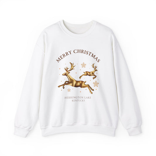 "A Golden Herrington Lake Christmas" Heavy Blend™ Crewneck Sweatshirt