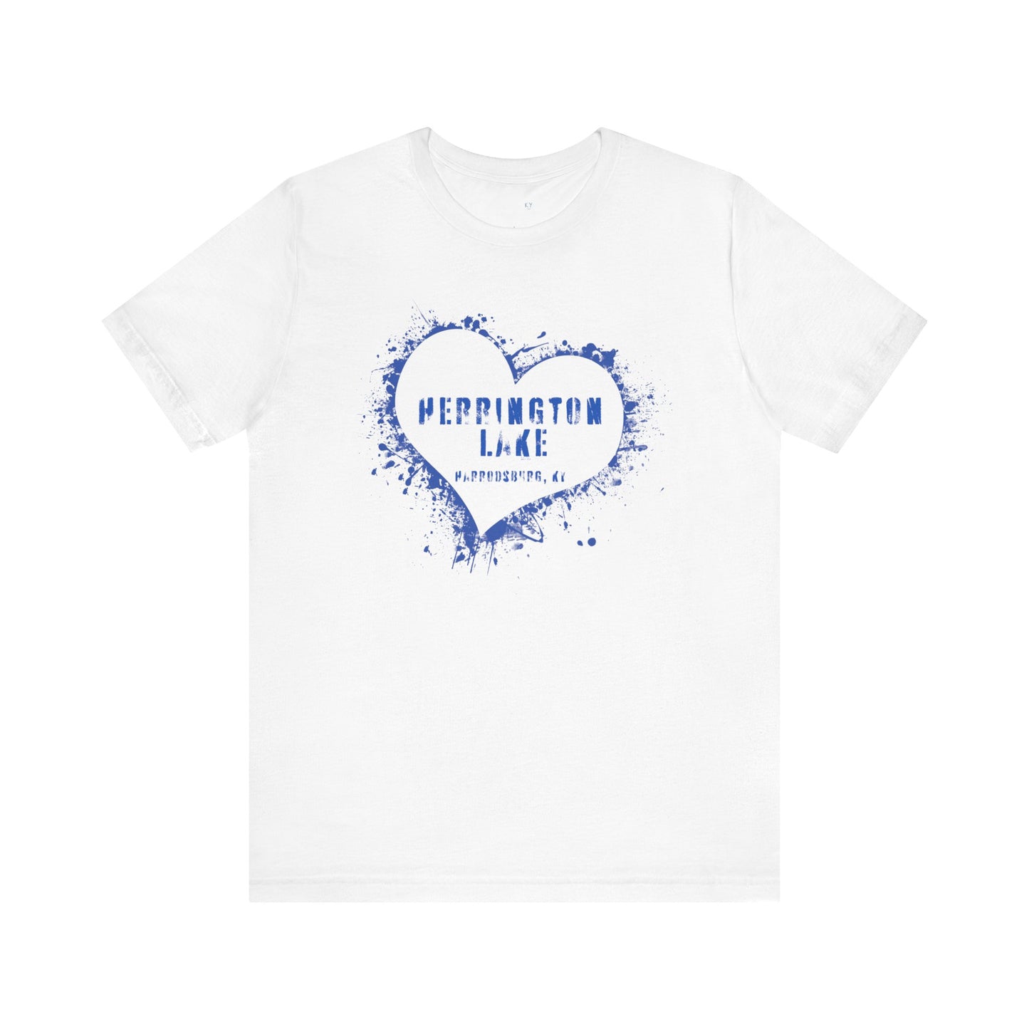 Herrington Lake Heart & Hometown Jersey Knit Cotton Tee (Harrodsburg, KY)