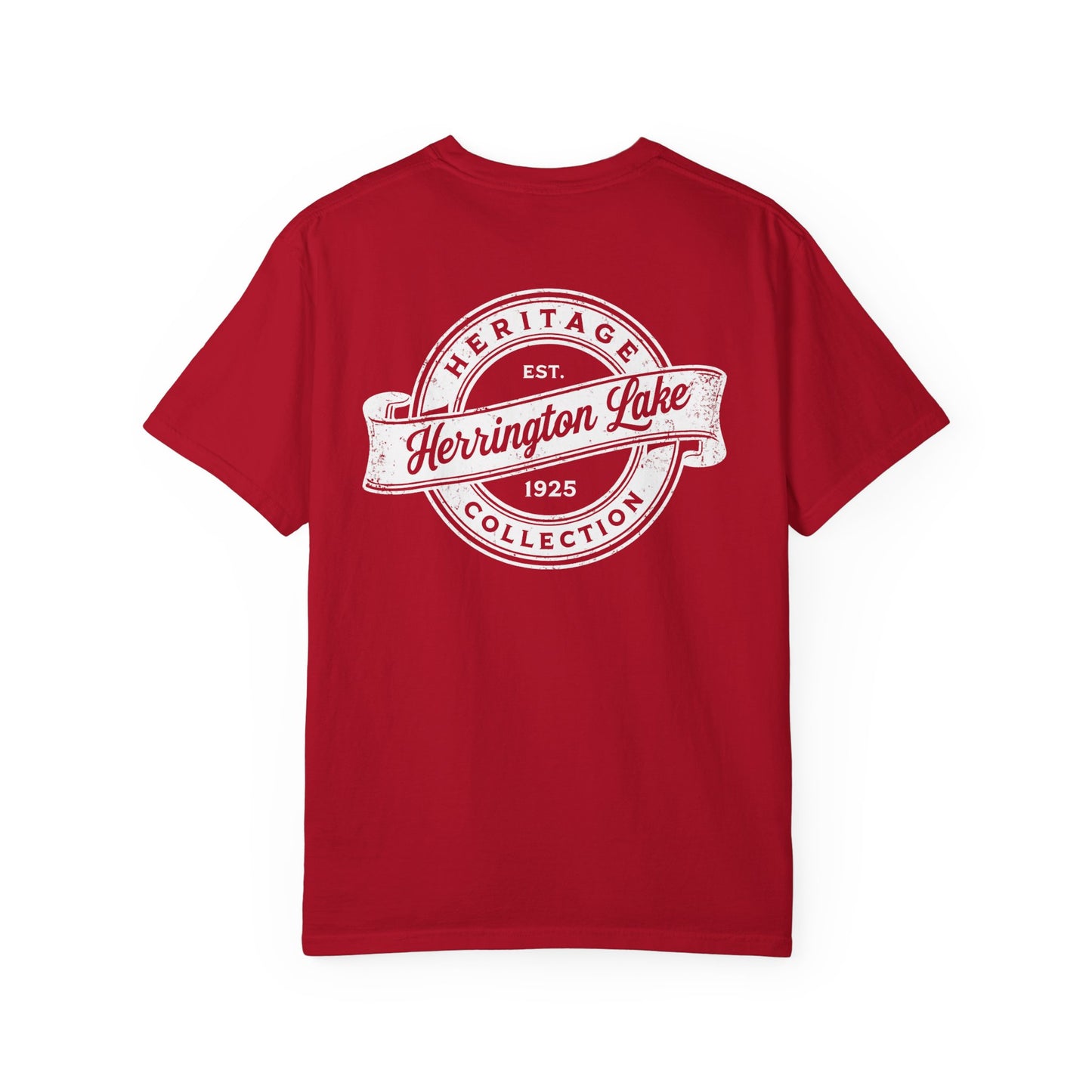 Vintage Herrington Lake Heritage Collection Premium Garment-Dyed Comfort Colors TShirt (Double-Sided Print)