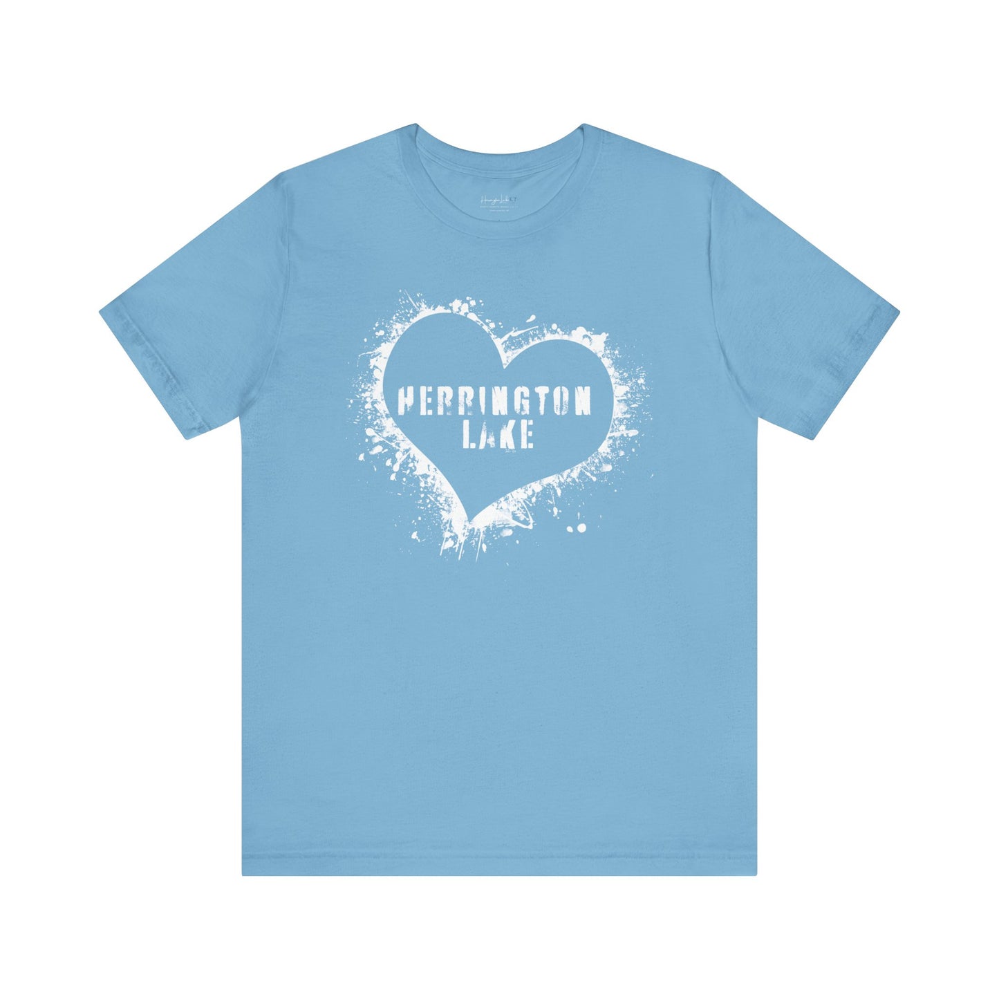 Herrington Lake Heart & Hometown Jersey Knit Cotton Tee (Plain - No City)