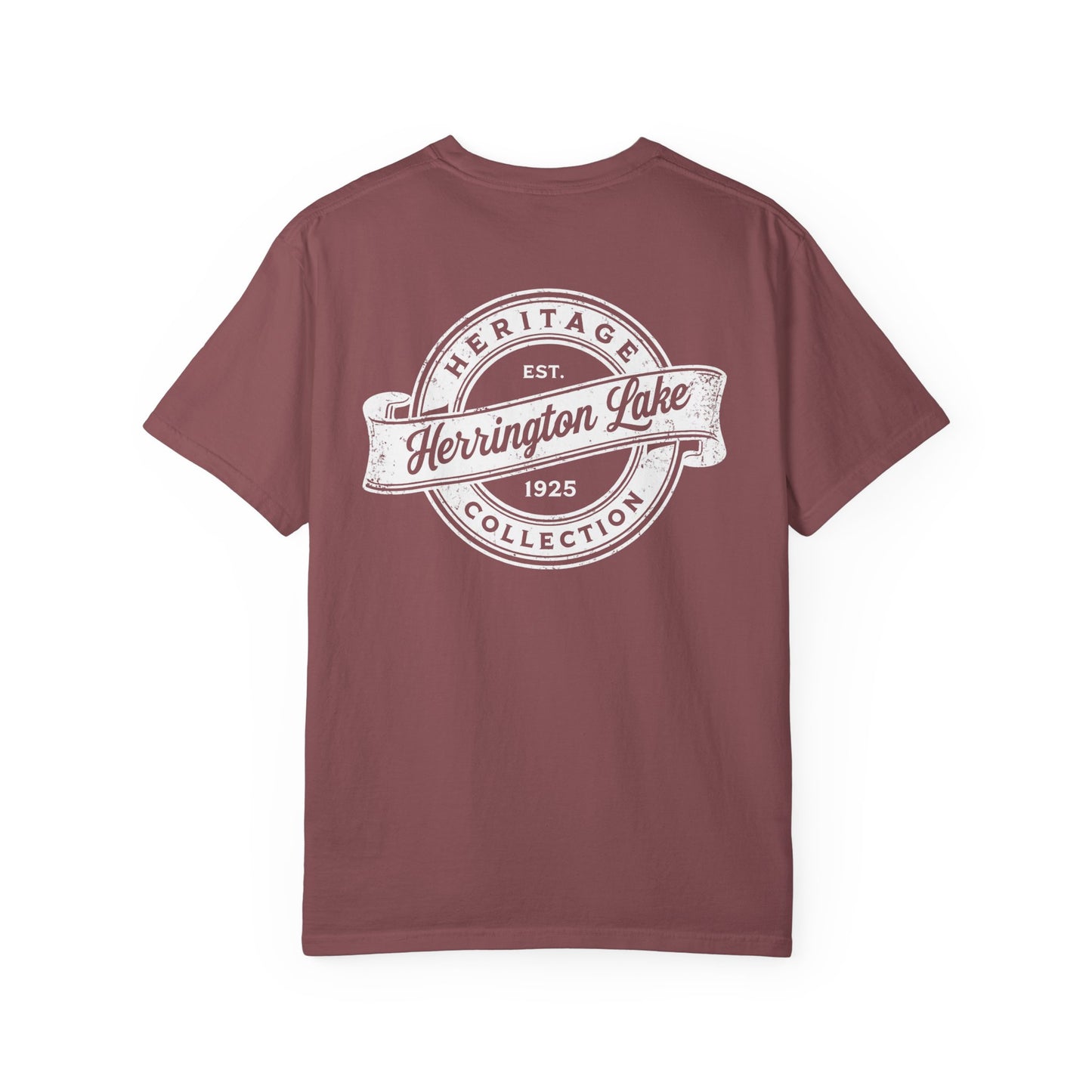 Vintage Herrington Lake Heritage Collection Premium Garment-Dyed Comfort Colors TShirt (Double-Sided Print)