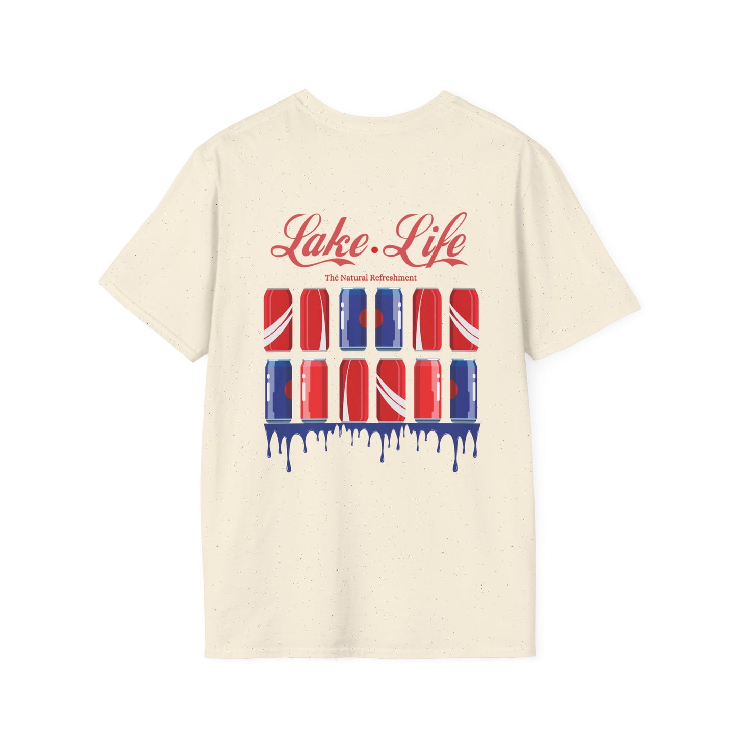 Iconica Lake Life Cola Soft Ringspun Cotton Double-Sided Tee