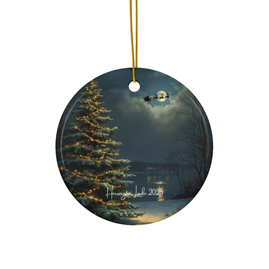 2025 Herrington Lake Christmas Ceramic Ornament, (2 Shapes)