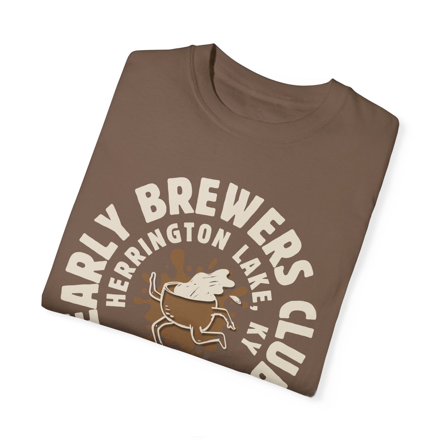 "Early Brewers Club" Coffee House Collection Premium Garment-Dyed Comfort Colors TShirt