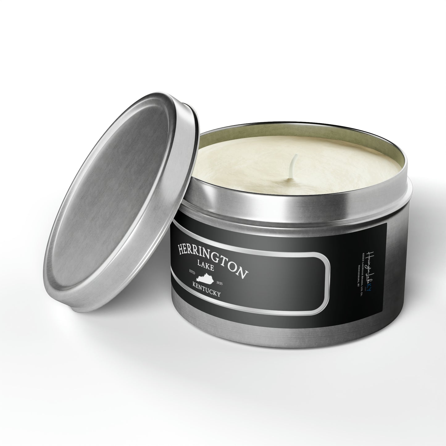 "Simply Herrington" Black Label Coconut Soy Wax Premium Tin Candles